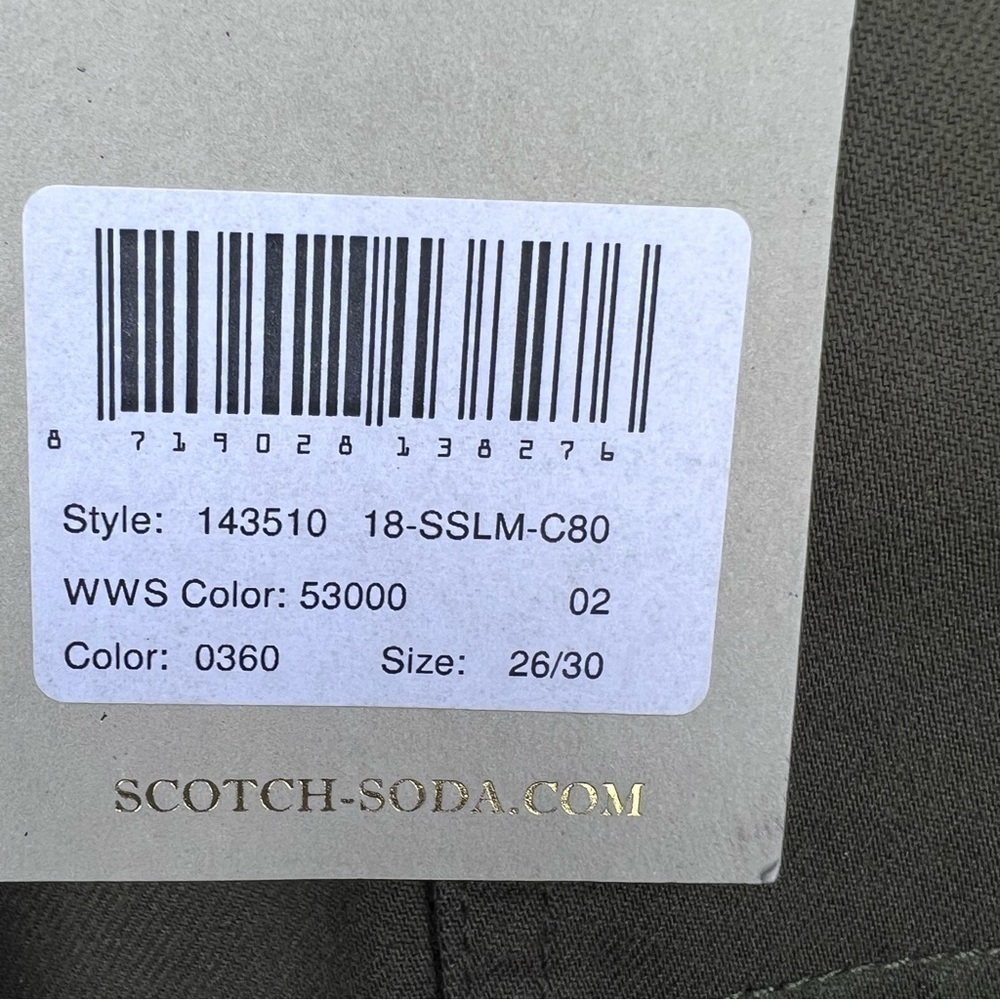 Scotch & Soda Green Cargo Skinny Pants Size 26 - Picture 4 of 9